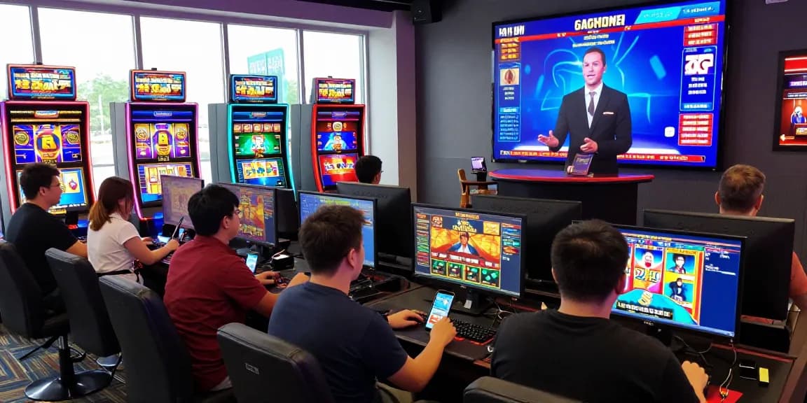 Engaged players on the 68gamebai platform enjoying live casino games in a vibrant online gaming atmosphere.