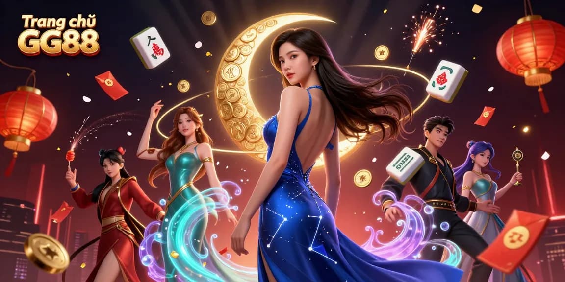 Experience thrilling gaming at Trang chủ GG88, featuring elegant designs and dynamic casino elements.