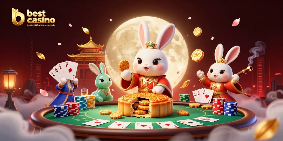 Experience the best casino no deposit bonuses in Australia with this vibrant, dynamic illustration.