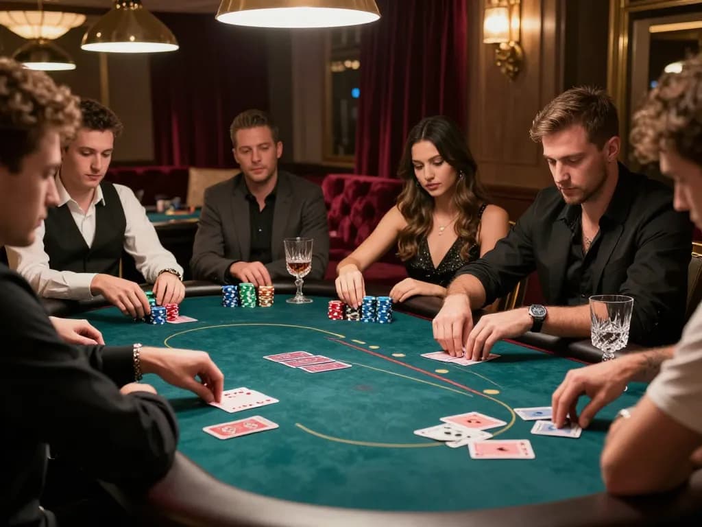 Experience thrilling poker action at 98win vin with players engaged in intense gameplay.
