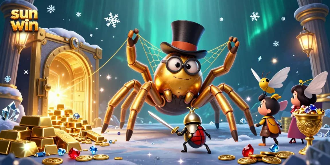 Join the adventure with sun win as the golden tarantula weaves a shimmering web of fortune.