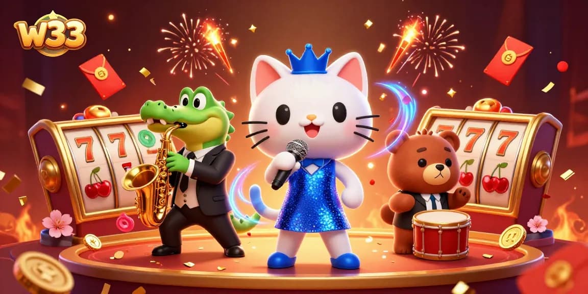 Spin thrilling slots at w33 with lively characters and vibrant celebrations.