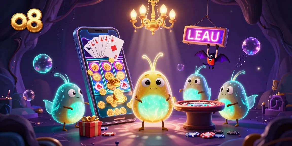 Engage in thrilling gameplay at o8, featuring glowing elements in a dynamic casino atmosphere.