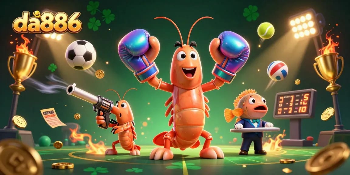 Engage with the thrilling sport of betting at da886 featuring vibrant cartoon characters.