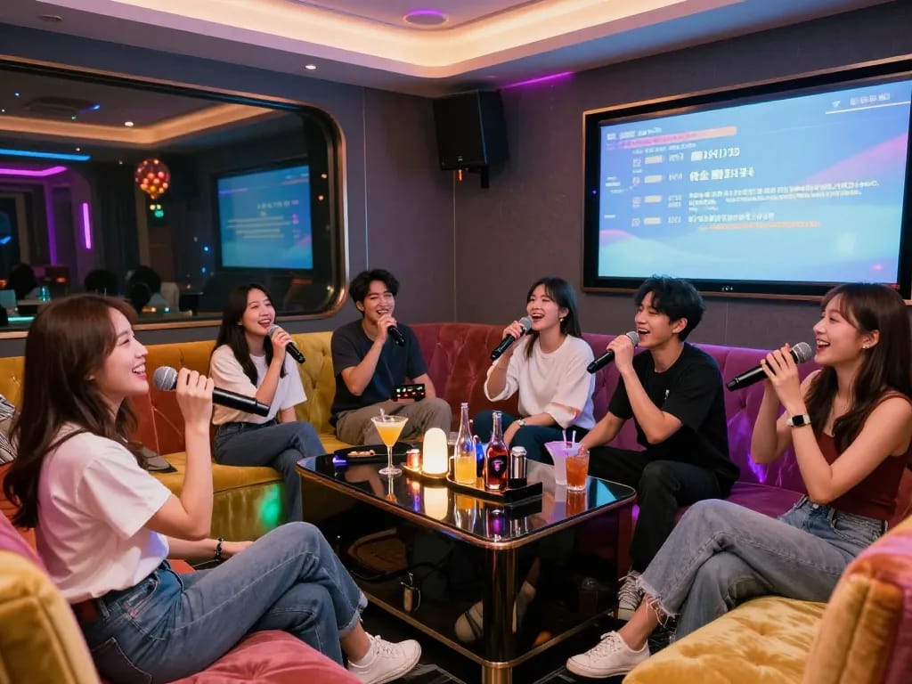 생동감 넘치는 분위기와 프리미엄 서비스를 갖춘 강남달토에서의 노래방 즐기기.