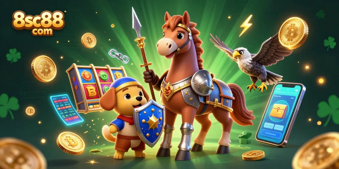 Spin and win with exciting games at 8sc88 com featuring vibrant characters and casino elements.