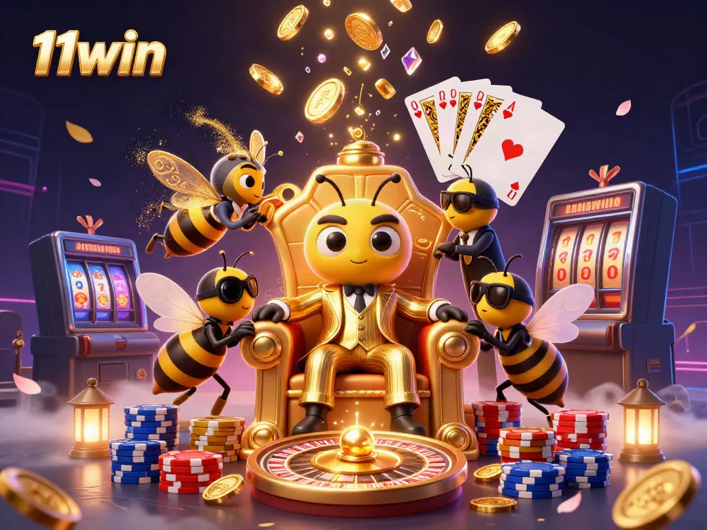 Engage in vibrant gaming excitement with 11win as a bumblebee mob boss rules the casino.