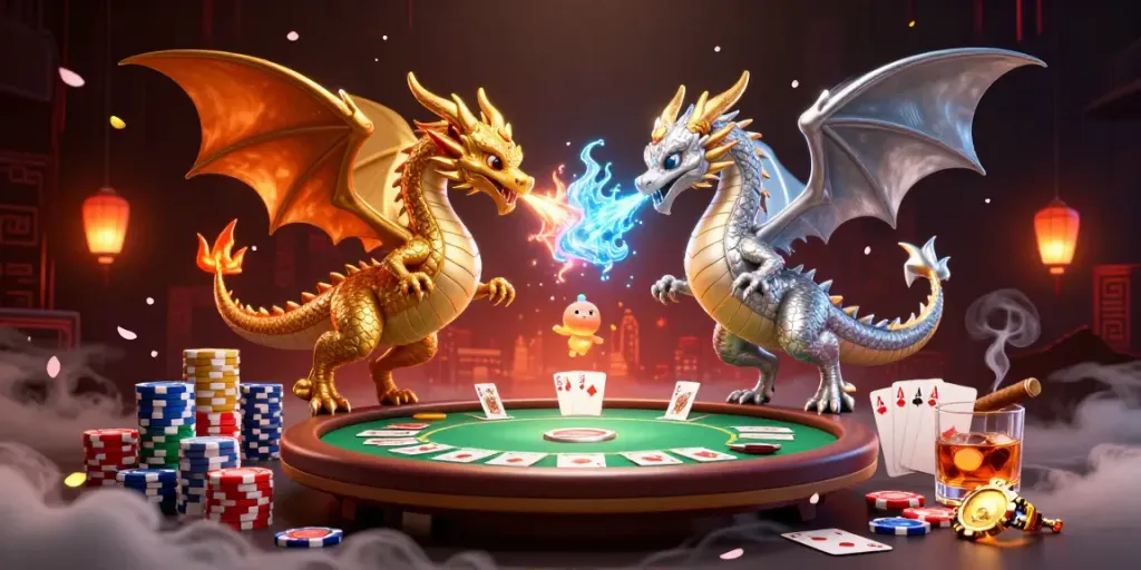 Engage with ALo789's thrilling casino experience featuring dragon spirits and vibrant poker elements.