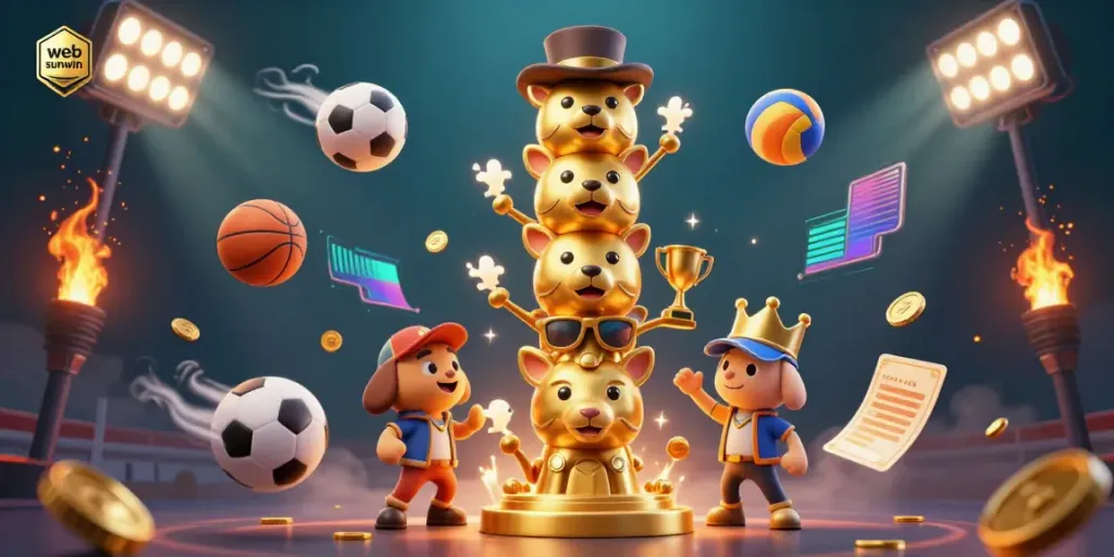 Experience thrilling gameplay at web sunwin with animated sports elements and vibrant casino features.