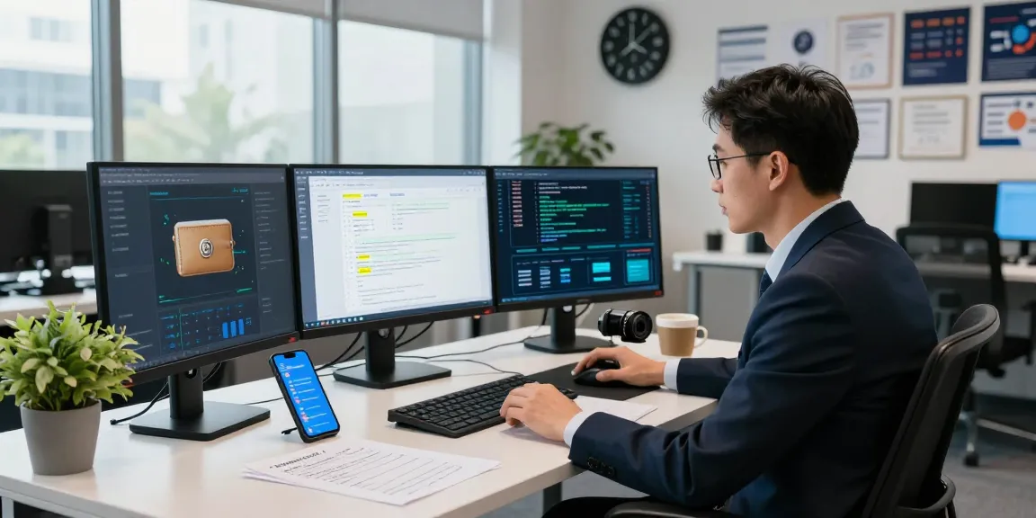Cybersecurity expert analyzing blockchain data to recover lost crypto.