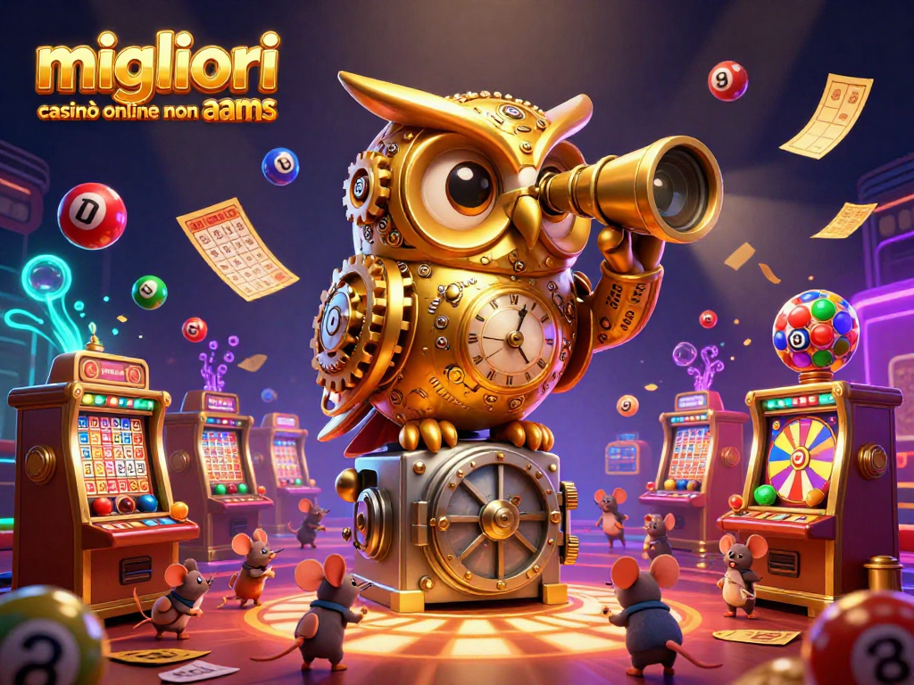 Scopri i migliori casinò online non AAMS con un'affascinante illustrazione 3D ricca di dettagli.