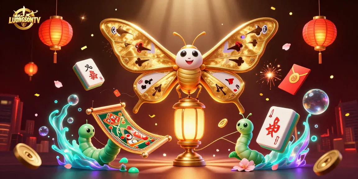 Join the excitement of sports betting with LUONGSONTV's vibrant casino-themed illustration showcasing golden elements and festive decorations.