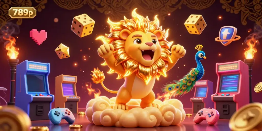 Engage with the vibrant atmosphere of 789p through this dynamic 3D casino scene, showcasing energetic gaming elements and stunning character interactions.