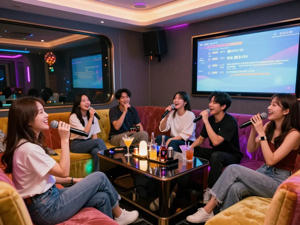 생동감 넘치는 분위기와 프리미엄 서비스를 갖춘 강남달토에서의 노래방 즐기기.