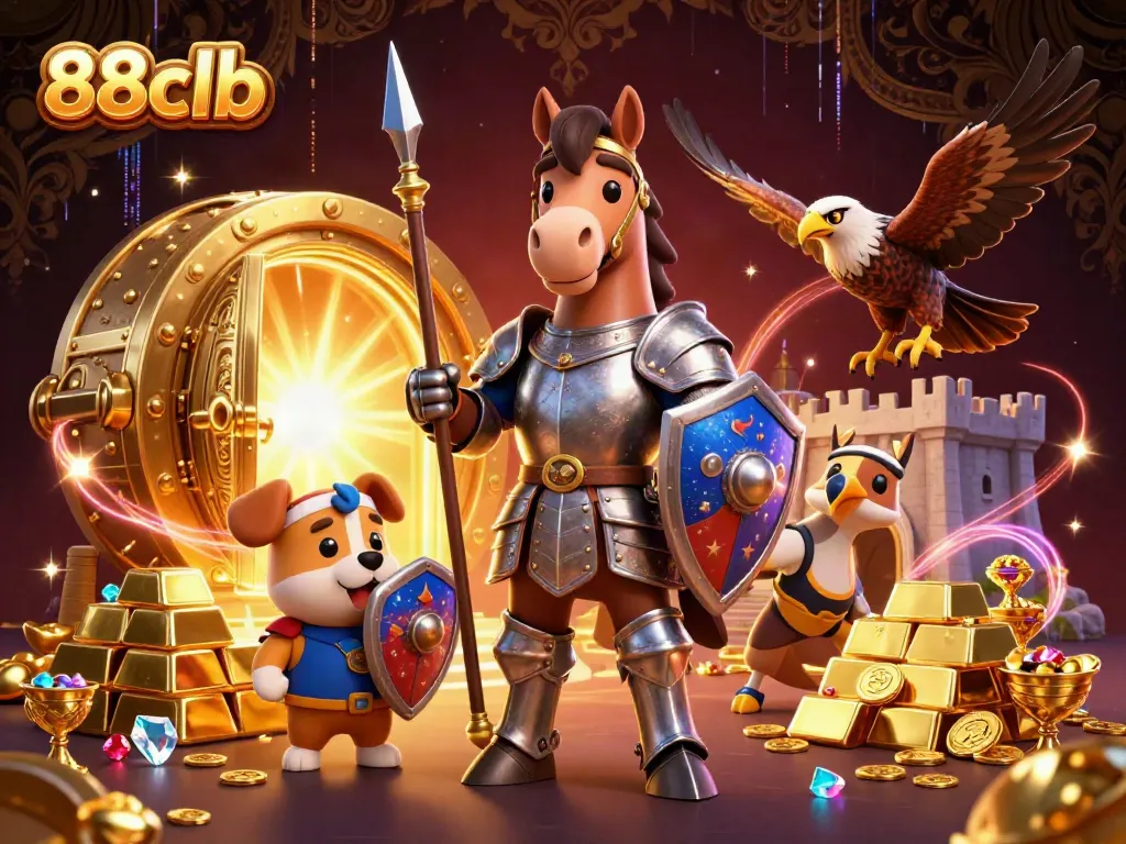 Experience thrilling wins at 88clb with a knight, squire, and falcon among gold treasures.