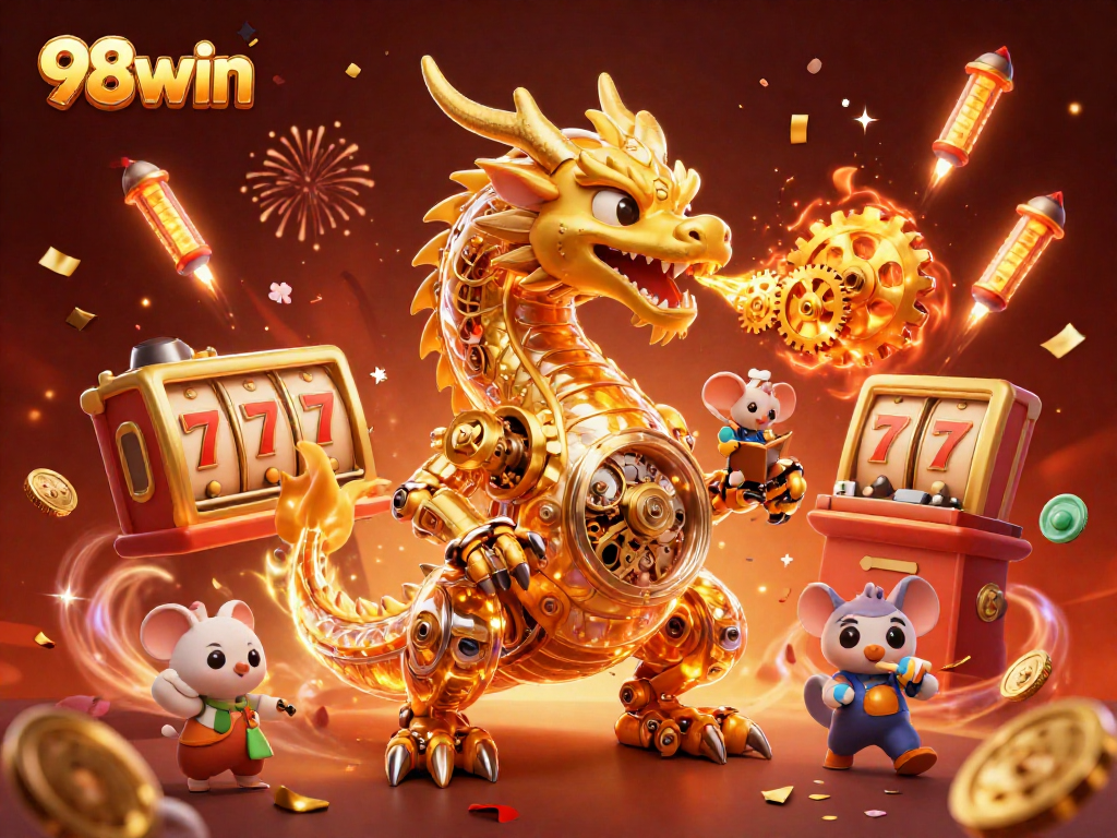 Engage with exciting games at 98win, where golden dragons and golden gears ignite your adventure!