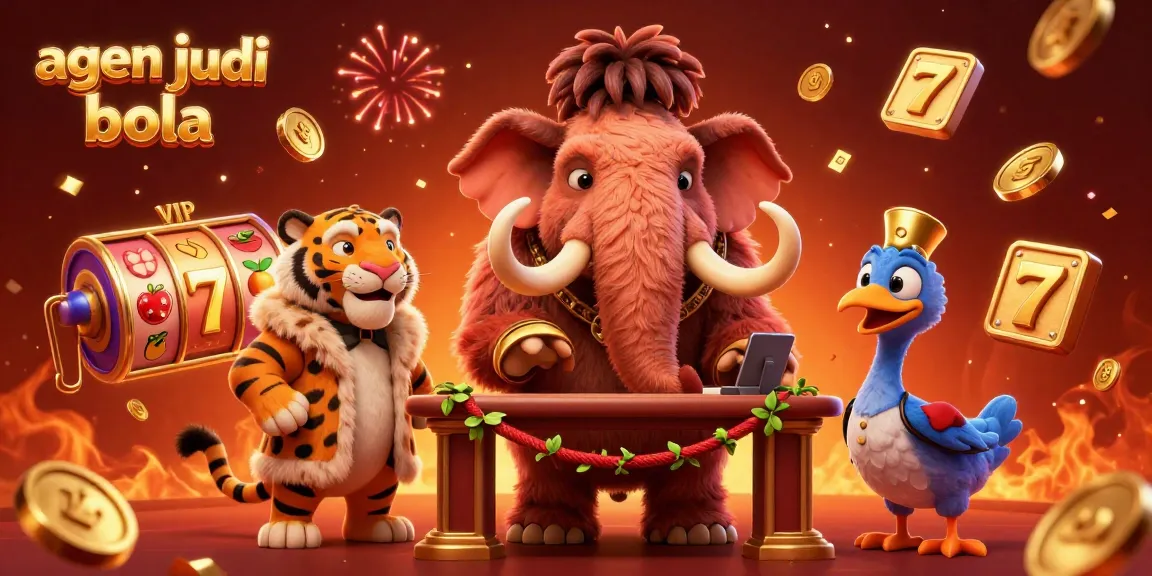 Join the excitement of agen judi bola with vibrant characters and stunning casino elements in this 3D illustration.