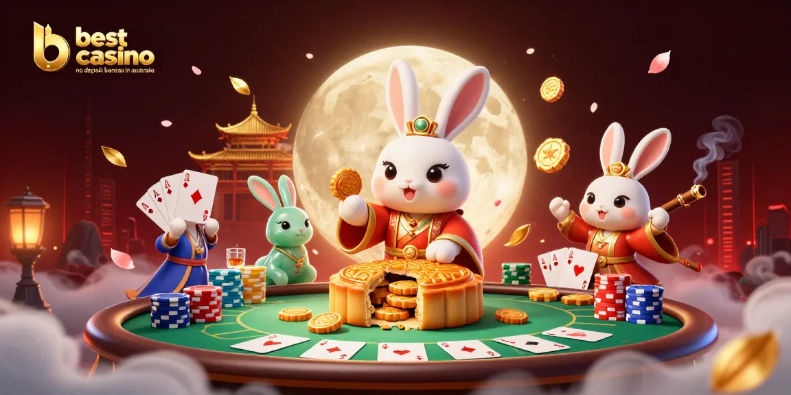 Experience the best casino no deposit bonuses in Australia with this vibrant, dynamic illustration.
