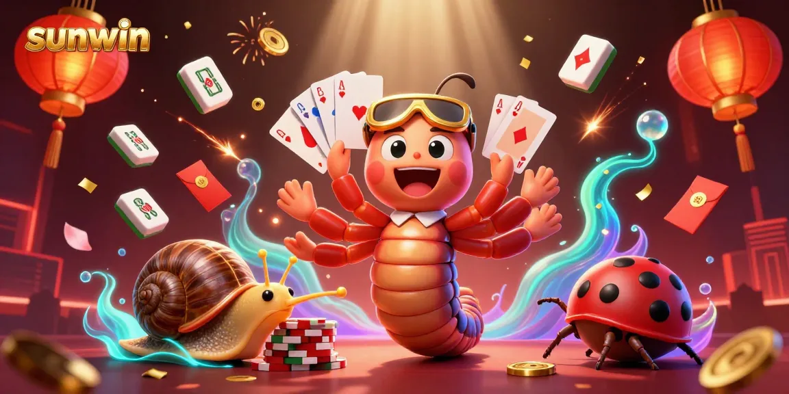 Experience thrilling gameplay at Sunwin with a lively casino atmosphere featuring energetic characters and vibrant game elements.