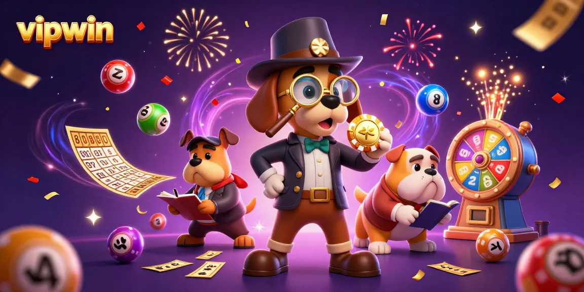 Experience winning moments with vipwin in this vibrant 3D casino scene featuring dynamic lottery games.